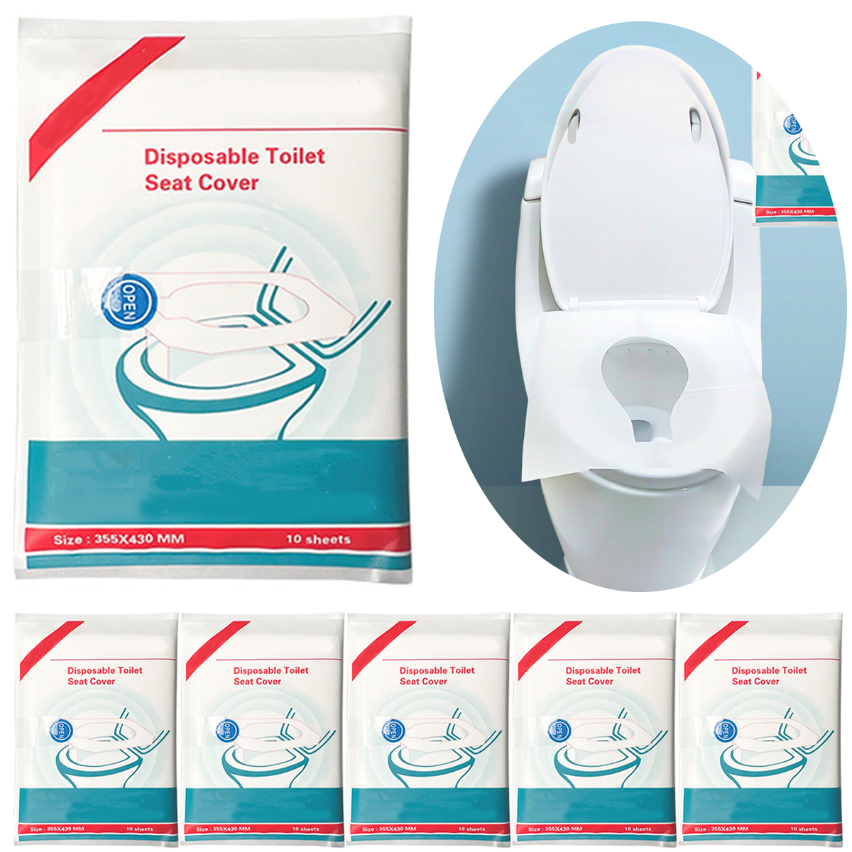Outdoor Hunting Toilet - 80/50/20pcs Disposable Toilet Seat, Public Restroom,