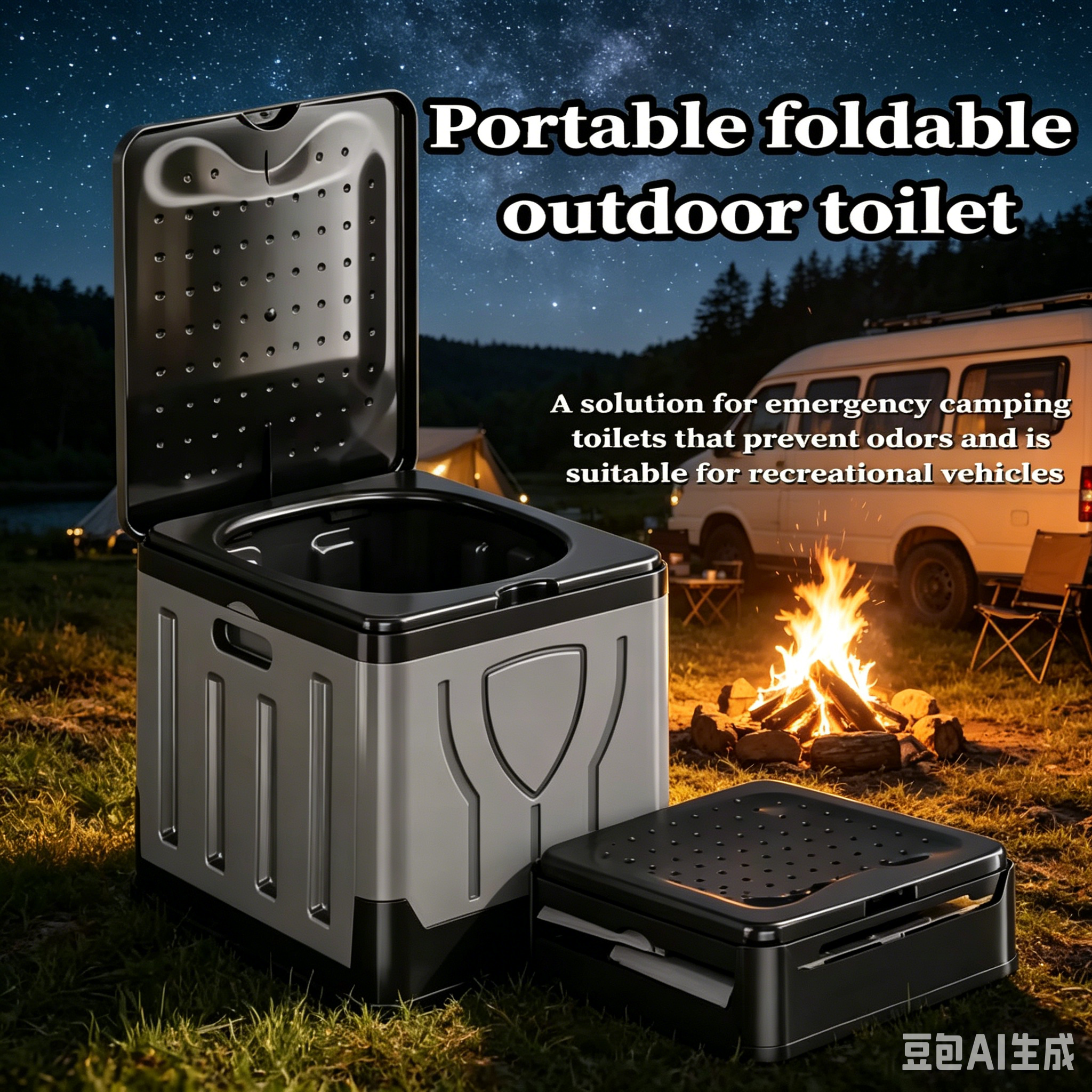 Outdoor Hunting Toilet - Portable Outdoor Toilets Double as Emergency