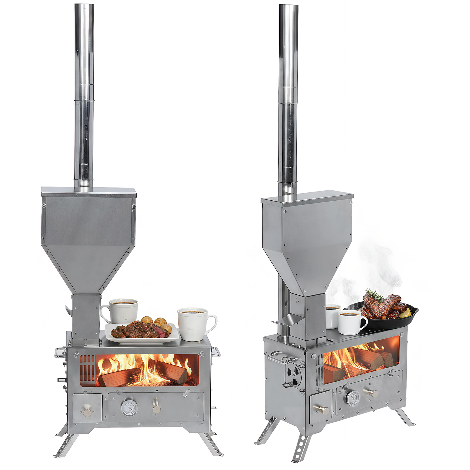 Portable Wood-Burning Camp Sto - Hunting Fishing Outdoor recensie en prijs