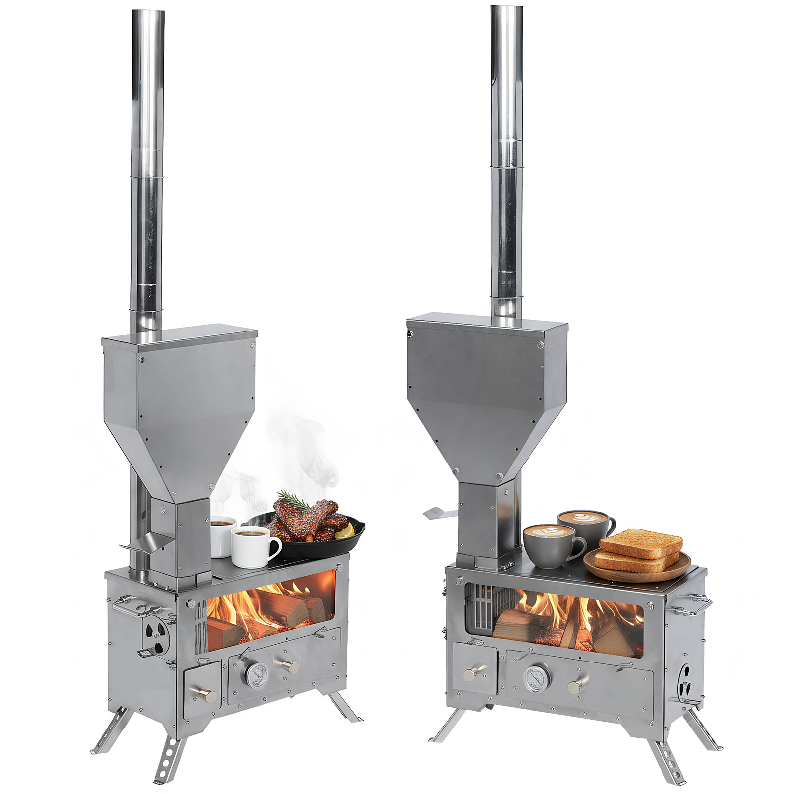 Portable Wood-Burning Camp Sto - Hunting Fishing Outdoor recensie en prijs