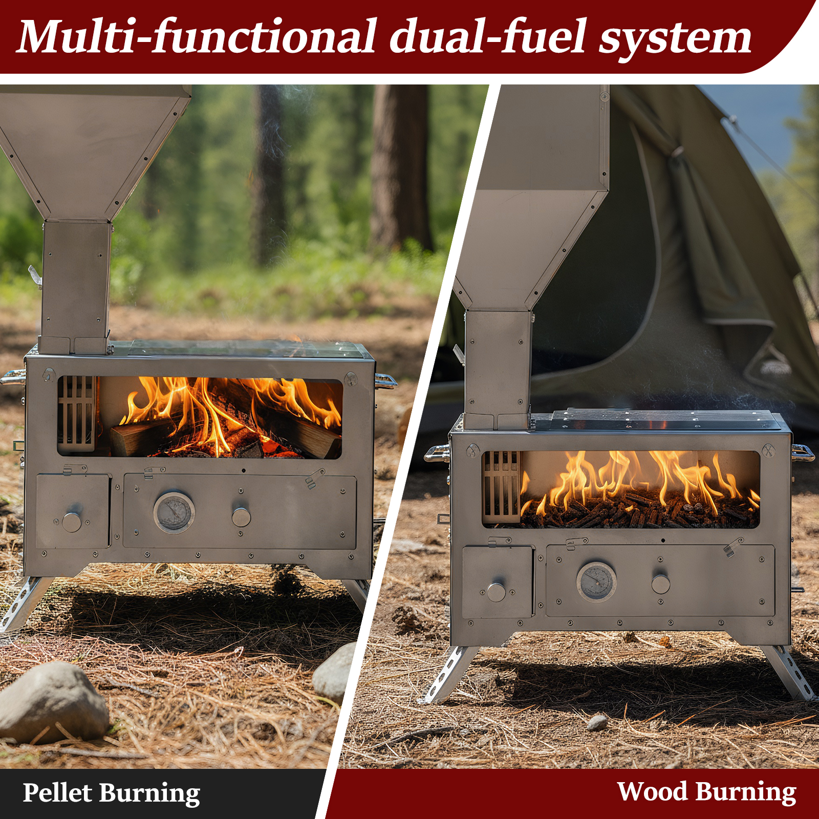 Wood Burning Fireplace with Ch - Hunting Fishing Outdoor recensie en prijs