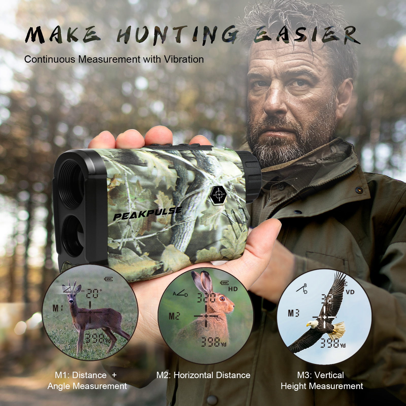 PEAKPULSE 1200M/ 1300 Yards Hu - Rangefinder Laser Hunting recensie en prijs