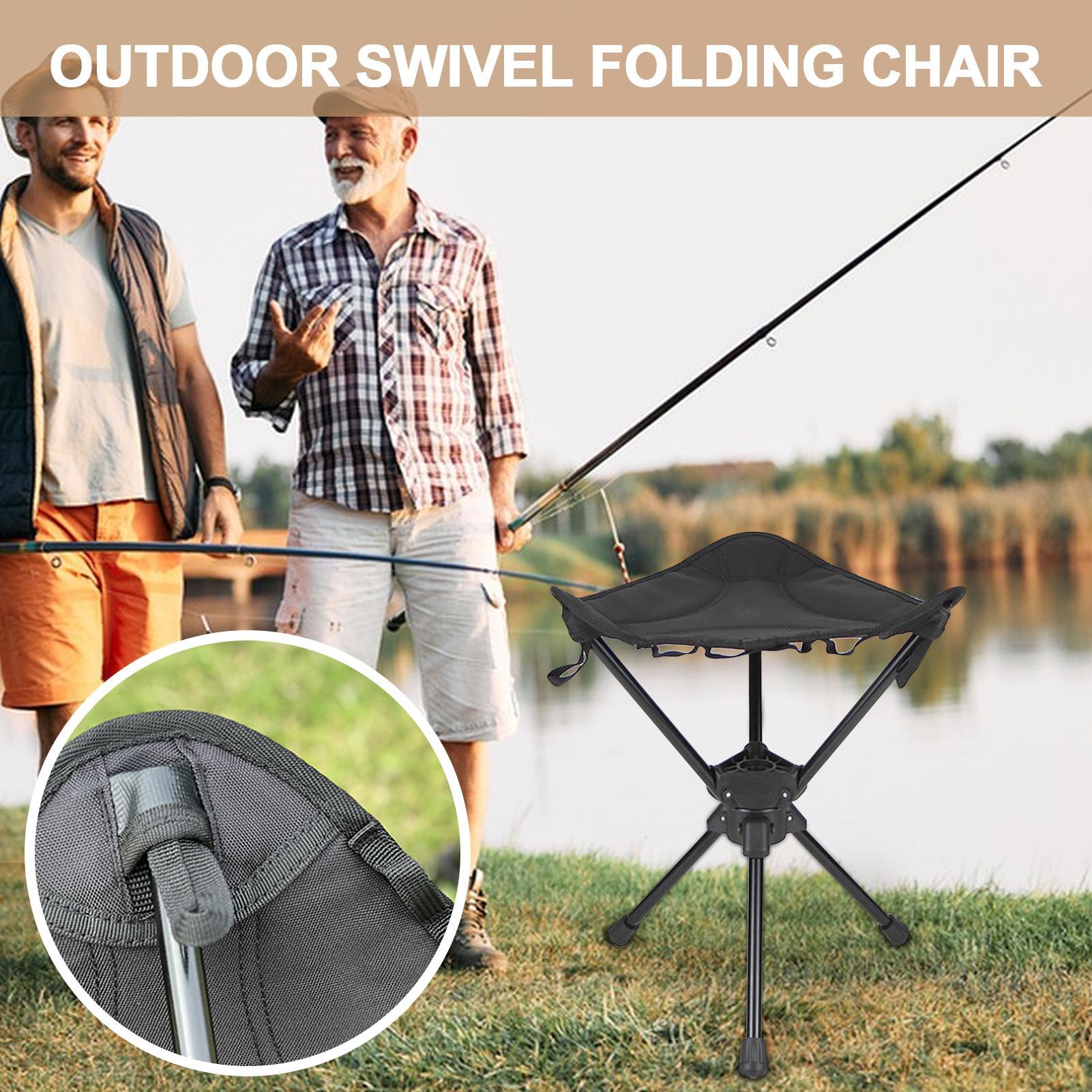 Portable Folding Swivel Campin - Hunting And Fishing Outdoor Chairs recensie en prijs