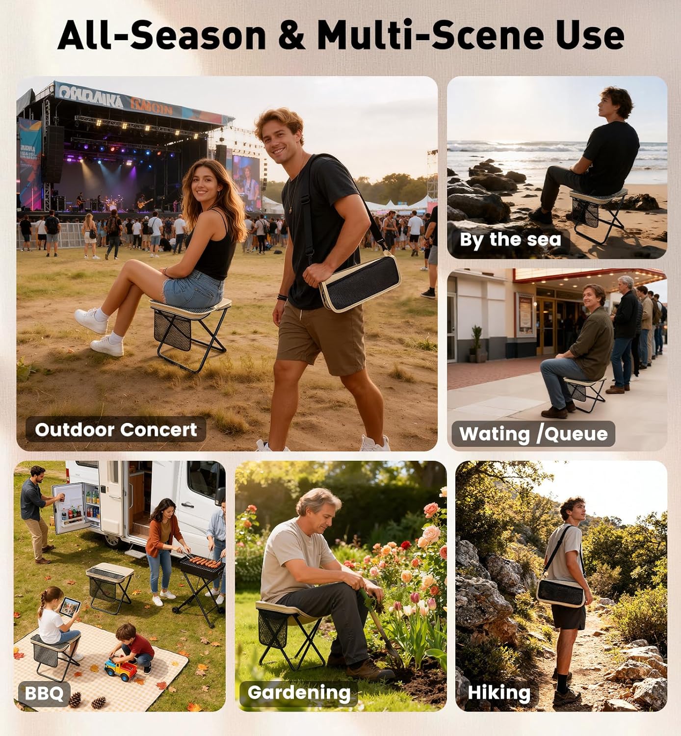 2 Pack Portable Folding Stools - Hunting And Fishing Outdoor Chairs recensie en prijs
