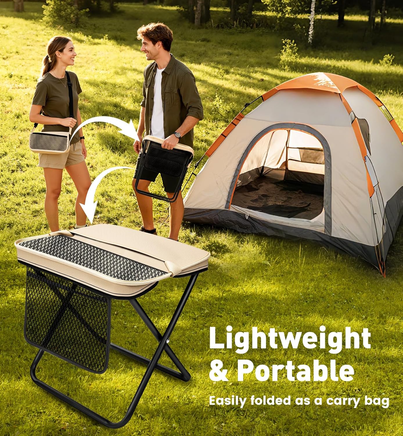 2 Pack Portable Folding Stools - Hunting And Fishing Outdoor Chairs recensie en prijs