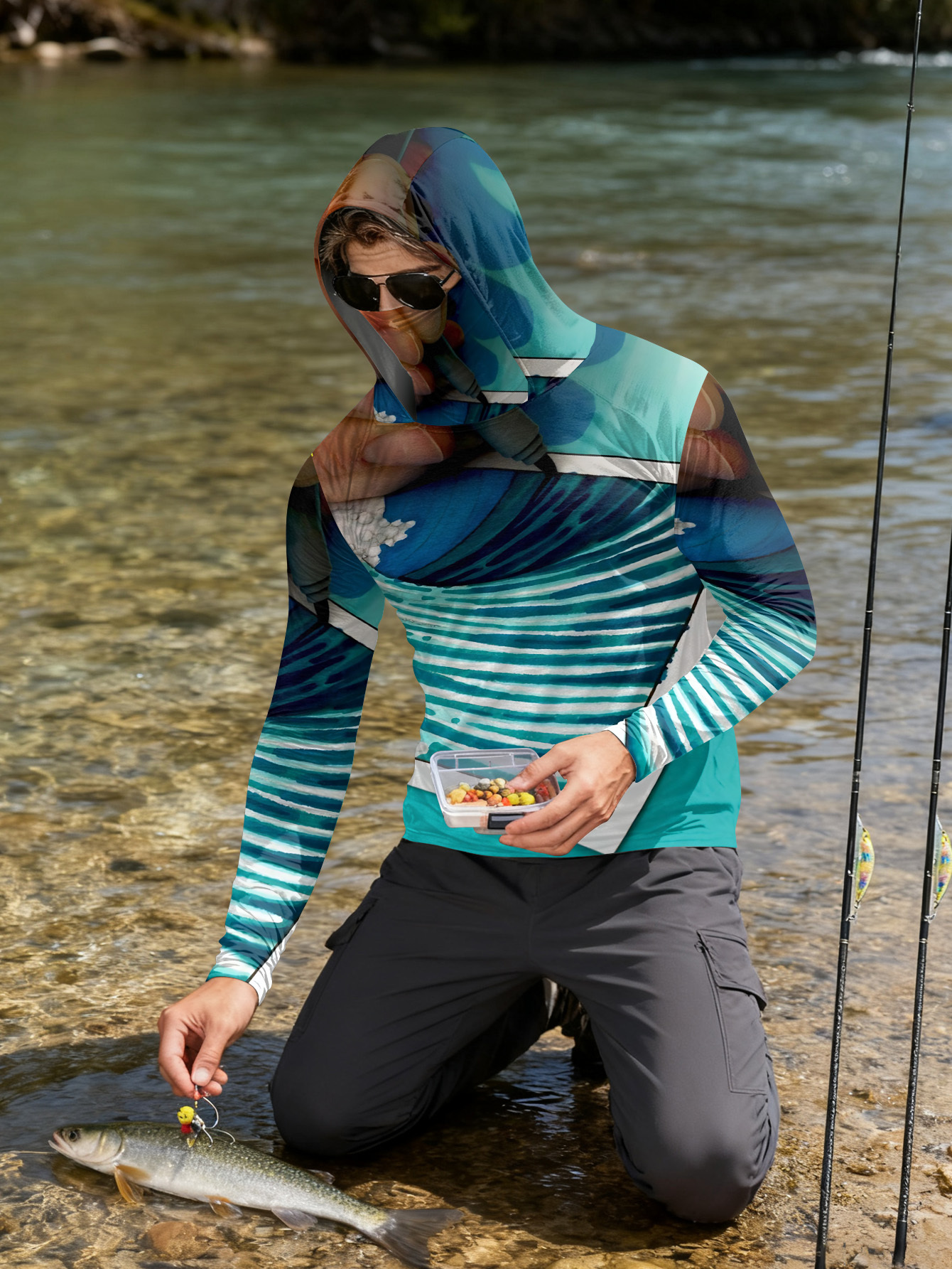 Fishing hooded sweatshirt men' - Hunting Fishing Outdoor recensie en prijs