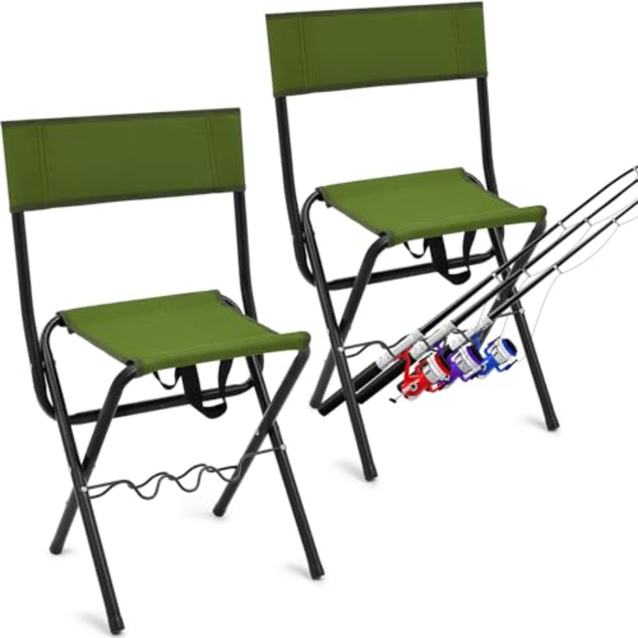 2 Pcs Summer Folding Fishing C - Hunting And Fishing Outdoor Chairs recensie en prijs
