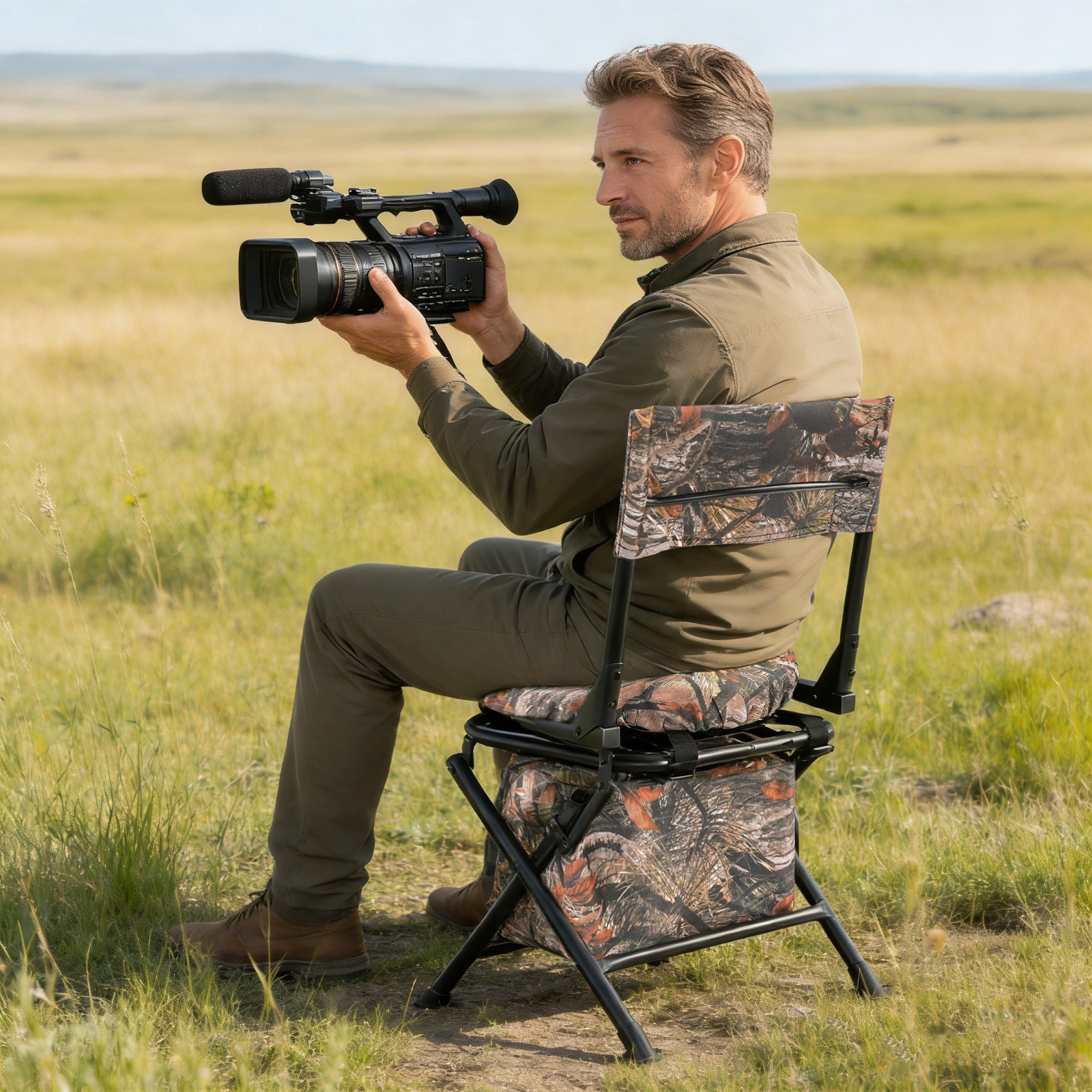 Swivel Hunting Chair Outdoor C - Hunting And Fishing Outdoor Chairs recensie en prijs