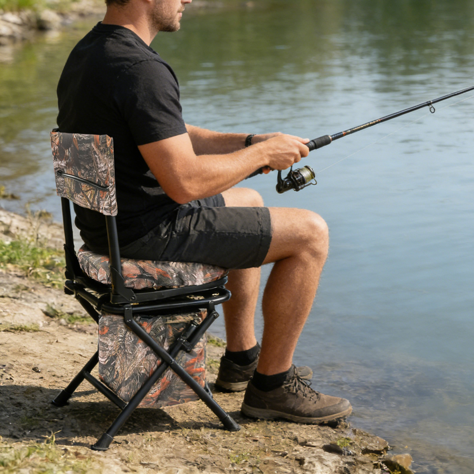 Swivel Hunting Chair Outdoor C - Hunting And Fishing Outdoor Chairs recensie en prijs