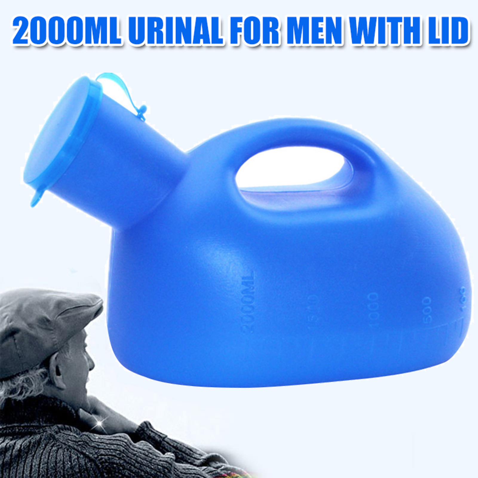 2000ml Thick Male Urinal With  - Outdoor Hunting Toilet recensie en prijs