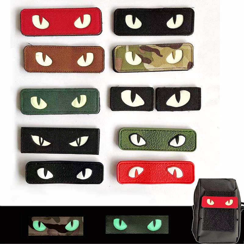 Cat Tiger Eyes,Evil Eye Badge  - Hunting Blind Fabric recensie en prijs