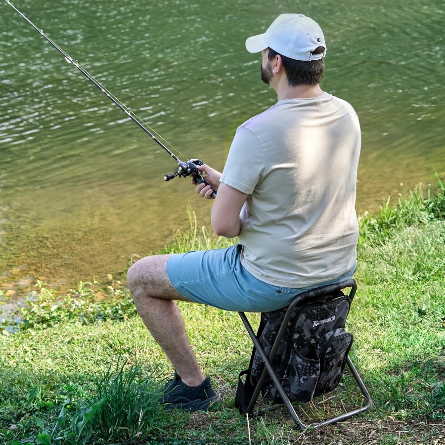 Portable Fishing Chair with Ad - Hunting And Fishing Outdoor Chairs recensie en prijs