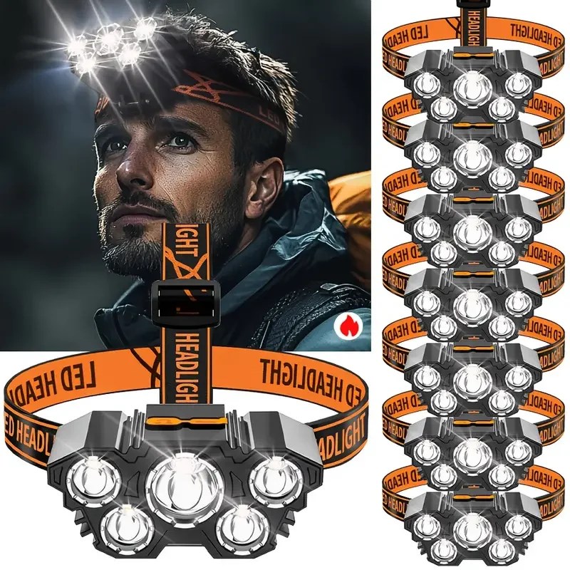 Portable 5LED Outdoor Headlamp - Hunting Fishing Outdoor recensie en prijs